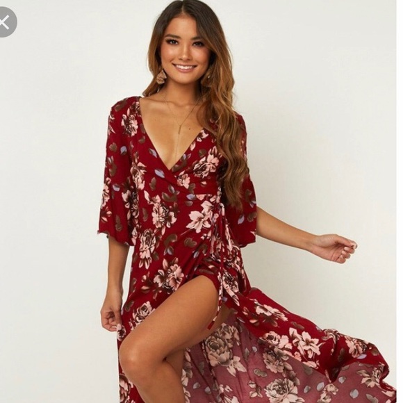 showpo wrap dress